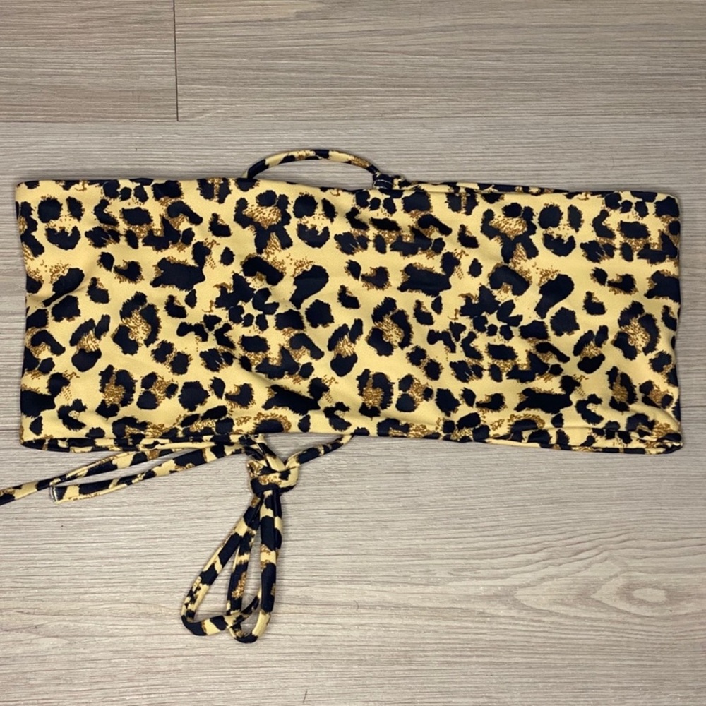 Zaful Cheetah Print Bikini Top